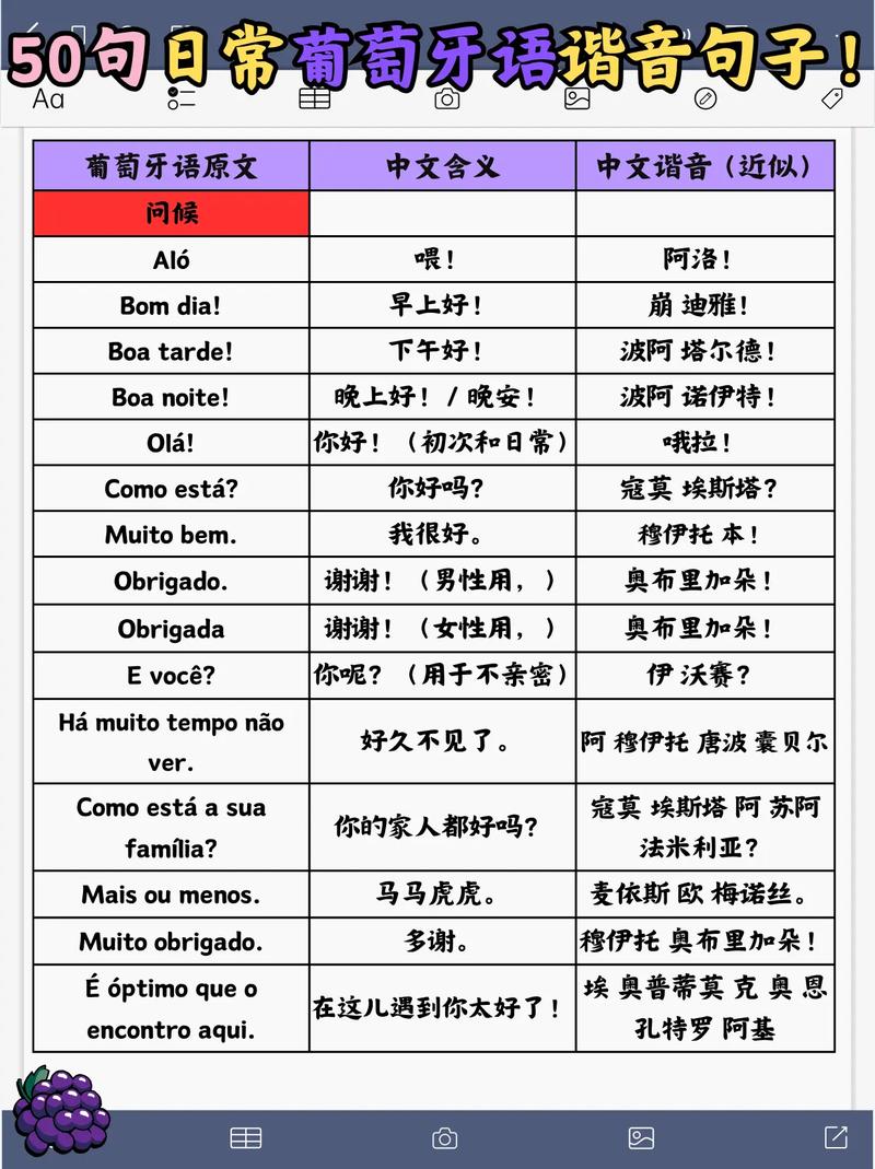 中文转葡萄牙语