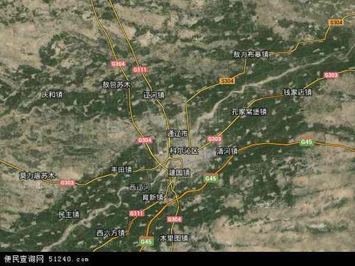 通辽地图全图