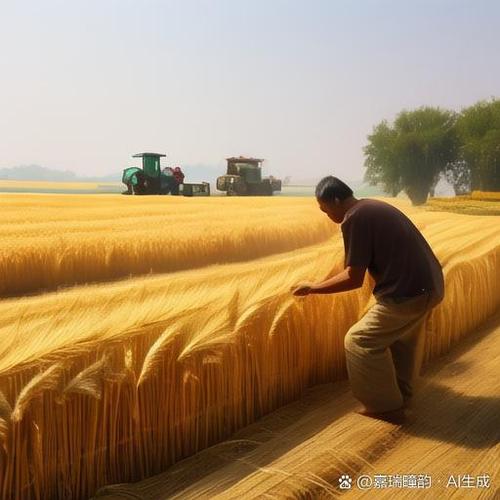 小麦和水稻的图片