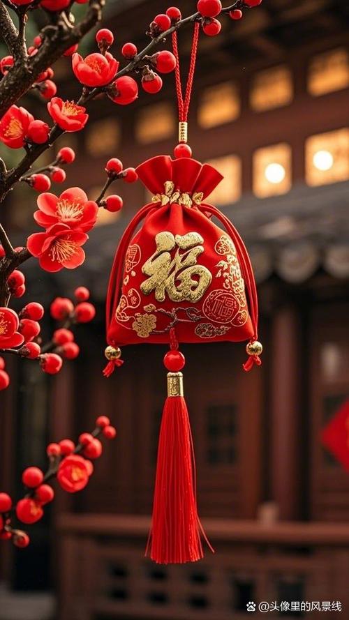 入户门上挂福袋好吗