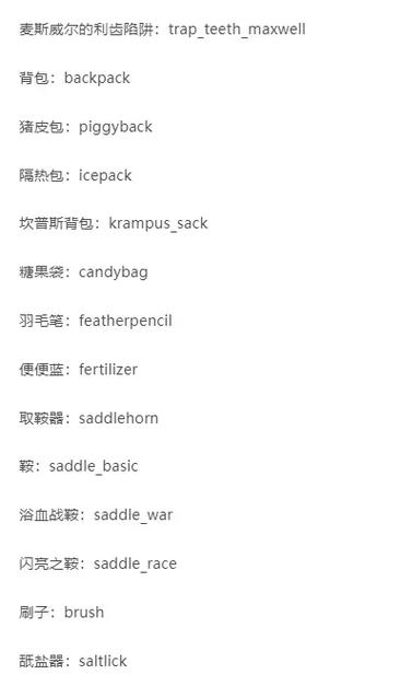 饥荒指令代码大全缩略图