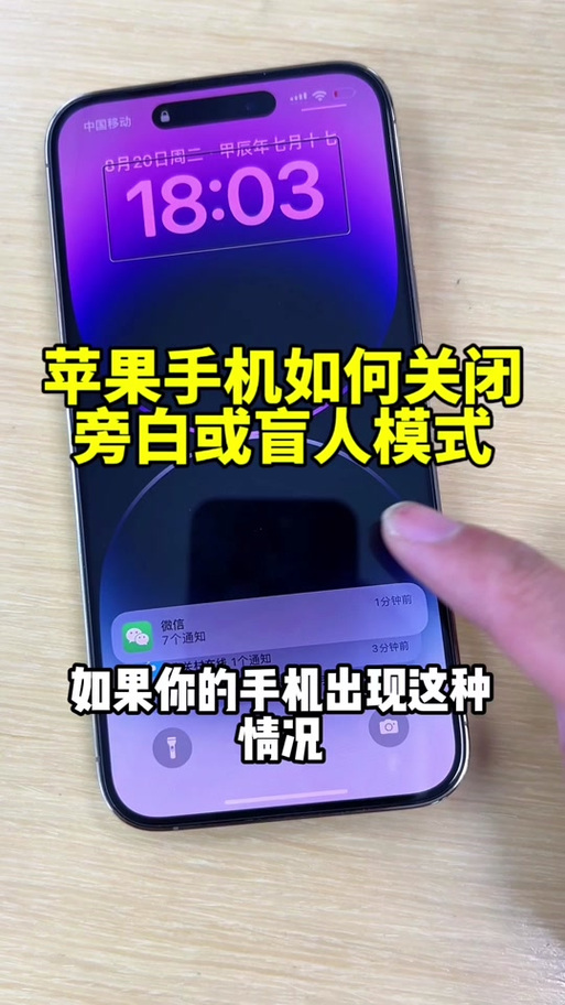 苹果手机退出旁白模式