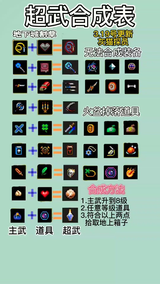 地下城割草神器合成图鉴超武游戏截图