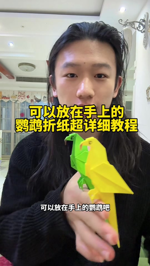 3秒折一个鹦鹉截图