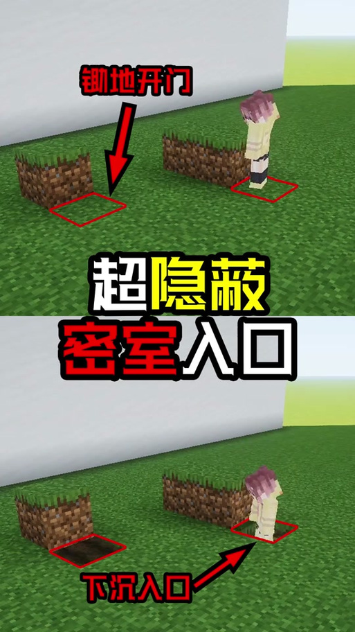 我的世界怎么造地下密室门