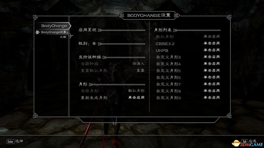 上古卷轴5换种族