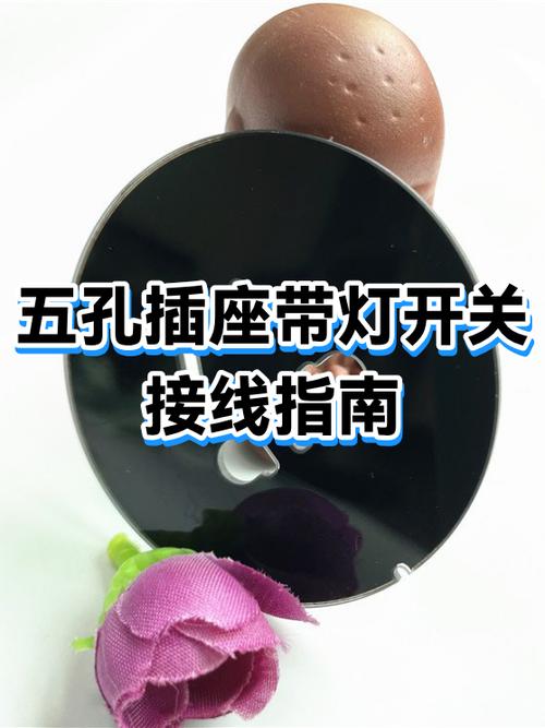 五孔带灯开关插座接线图