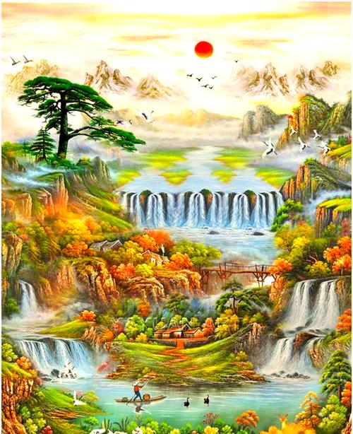 招财风水画
