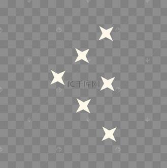 无颜色的四角星星表情符号