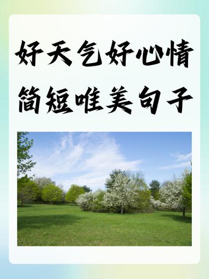 表示天气好的心情说说