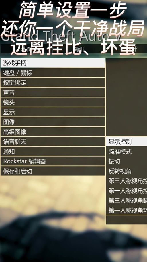 GTA5手柄怎么指人