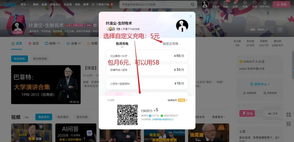 b站 充电