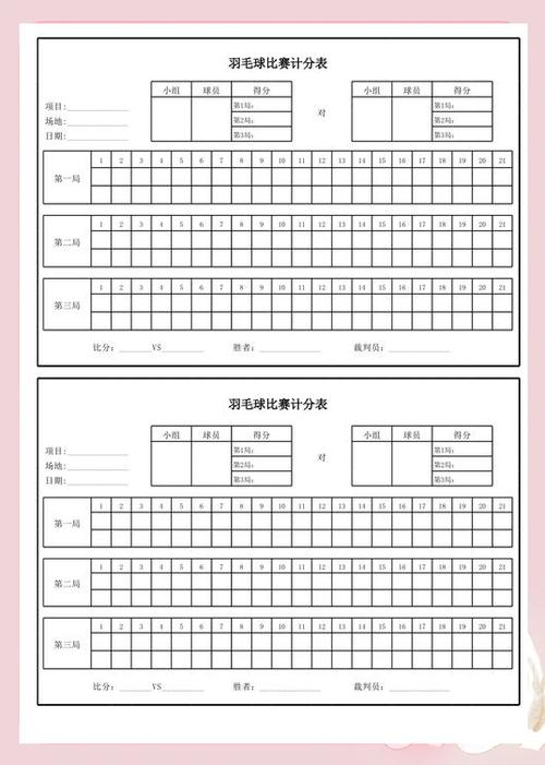 羽毛球如何记分