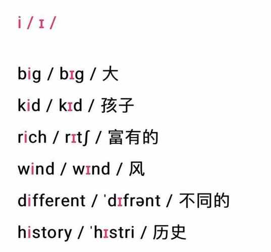white的i发什么音