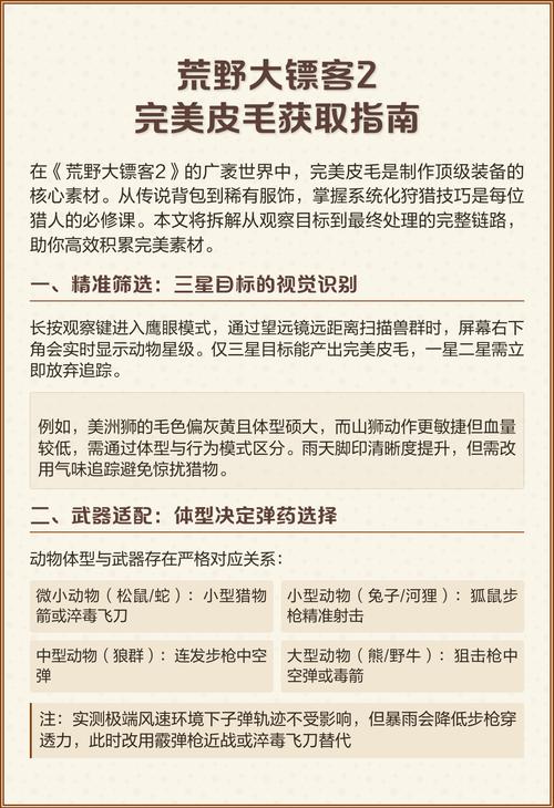 荒野大镖客皮毛怎么拿下来