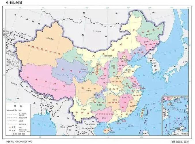 中国横版地图和竖版的区别