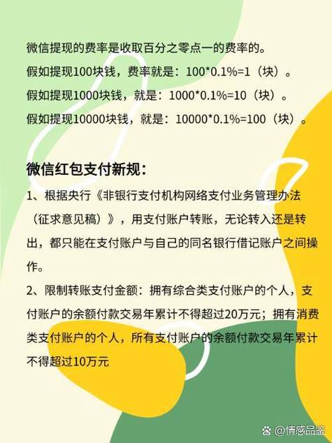 微信提现金手续费是多少