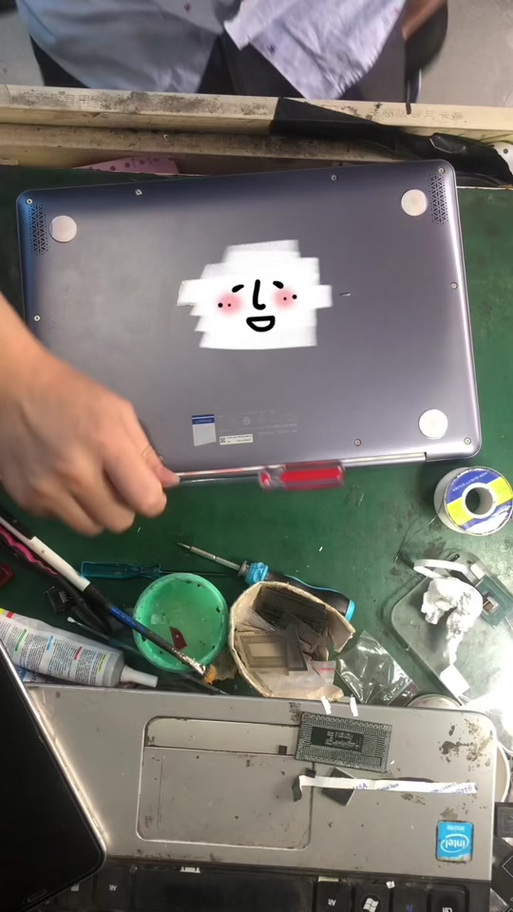 华硕笔记本拆机后,电池无法使用