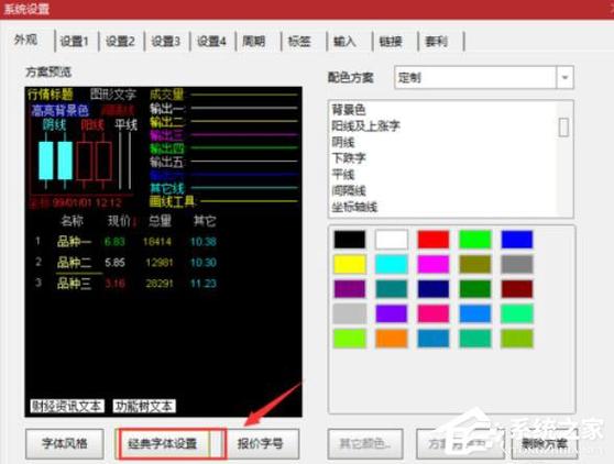 通达信顶部菜单栏字体