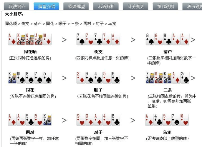 十三张怎么计算输赢数