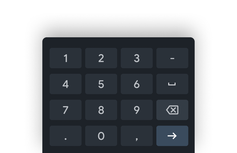 手机键盘上方显示数字