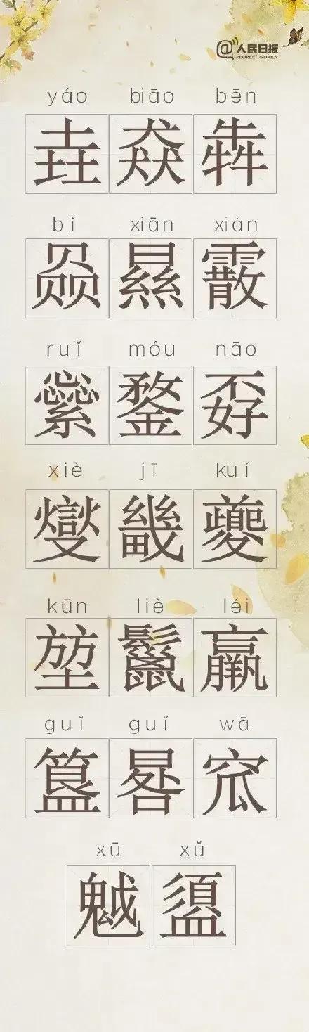 有哪些生僻字