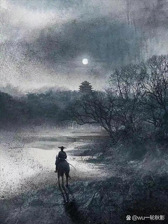一个人看夜景伤感图片