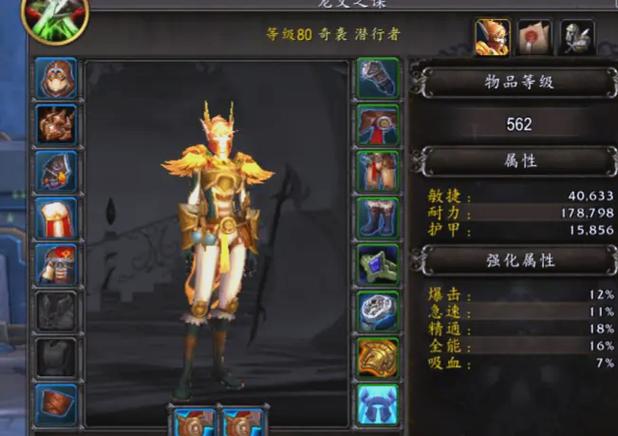 魔兽世界60军装属性缩略图