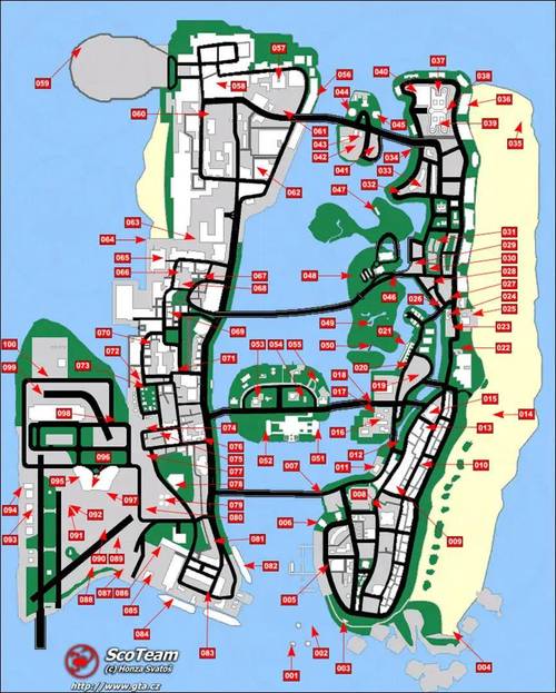 侠盗飞车罪恶都市地图怎么开