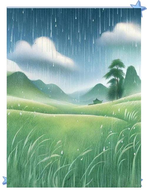 春雨的图片