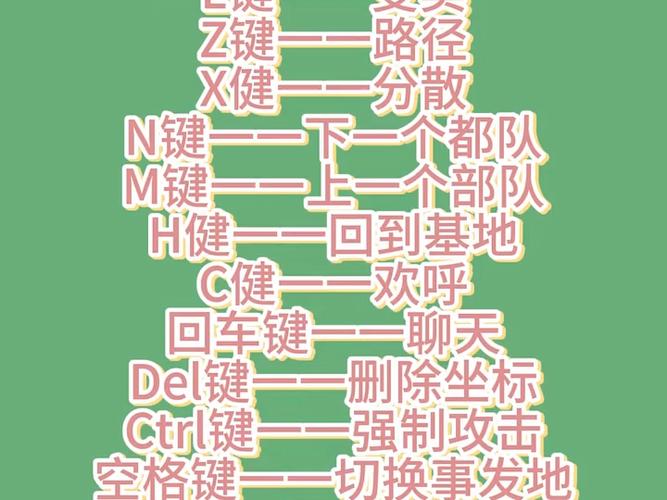 红警2快捷键的作用