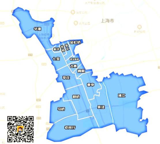 闵行区行政区划图