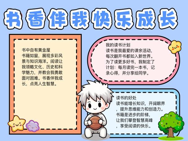 书香伴我成长手抄报竖版游戏截图