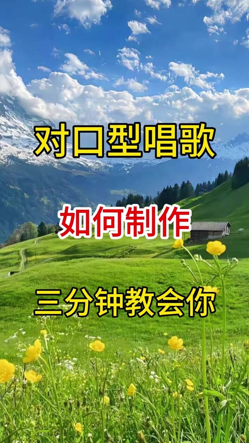 火山对口型唱歌怎么弄的