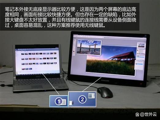 手提电脑外接显示器怎么设置无法显