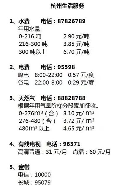 杭州天然气价格多少钱一方