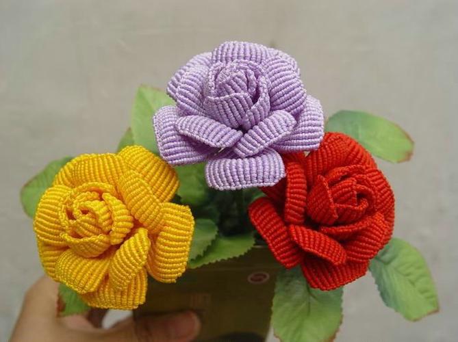 6个花瓣玫瑰花的钩法缩略图