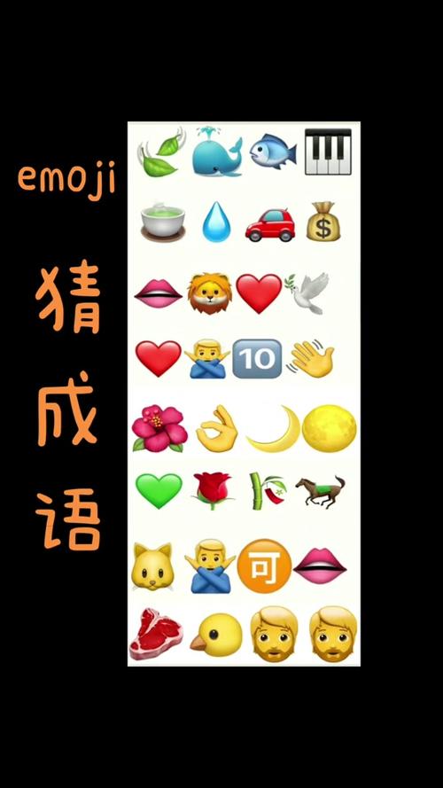 看emoji表情猜四字成语