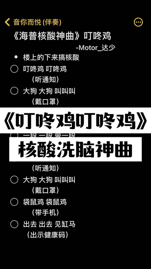 《叮咚鸡》原唱歌词