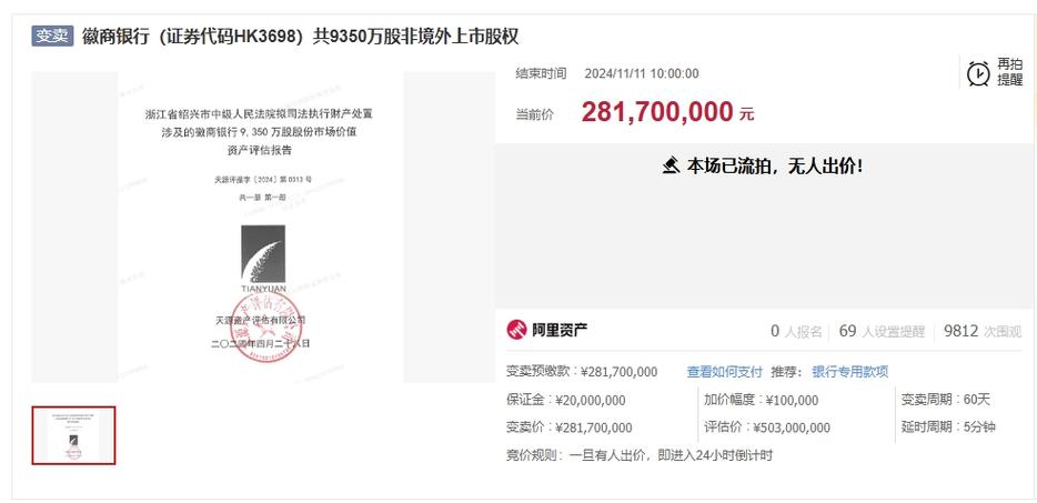 徽商银行股票代码
