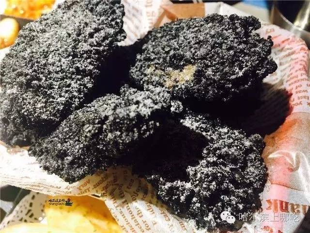 韩国墨鱼粉黑色炸鸡