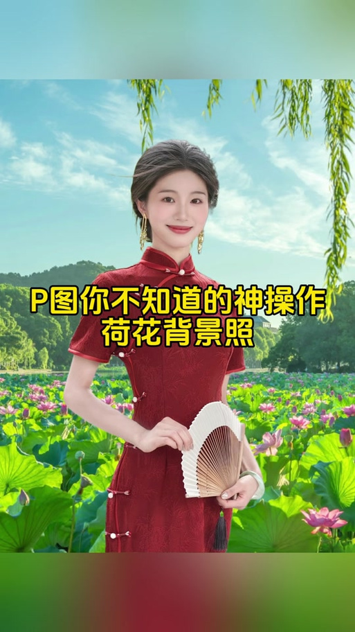 抖音荷花连连特效怎么做