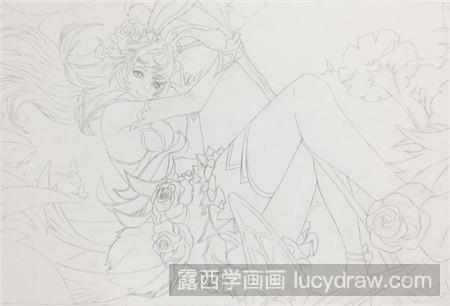 一步一步画王者人物