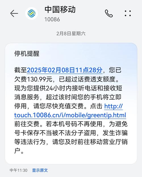 莫名其妙收到开通中国移动随e行