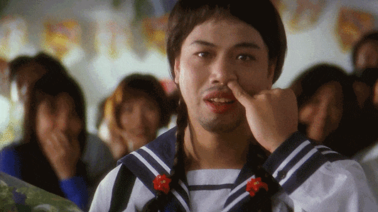 抠鼻表情包gif