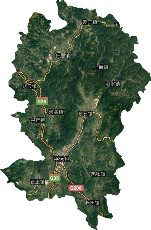 平远县高清地图