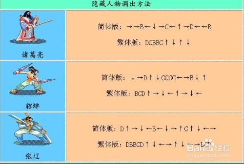 三国战纪2选人秘籍隐藏人物