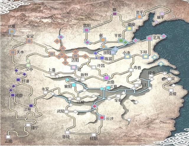 三国志11详细高清地图