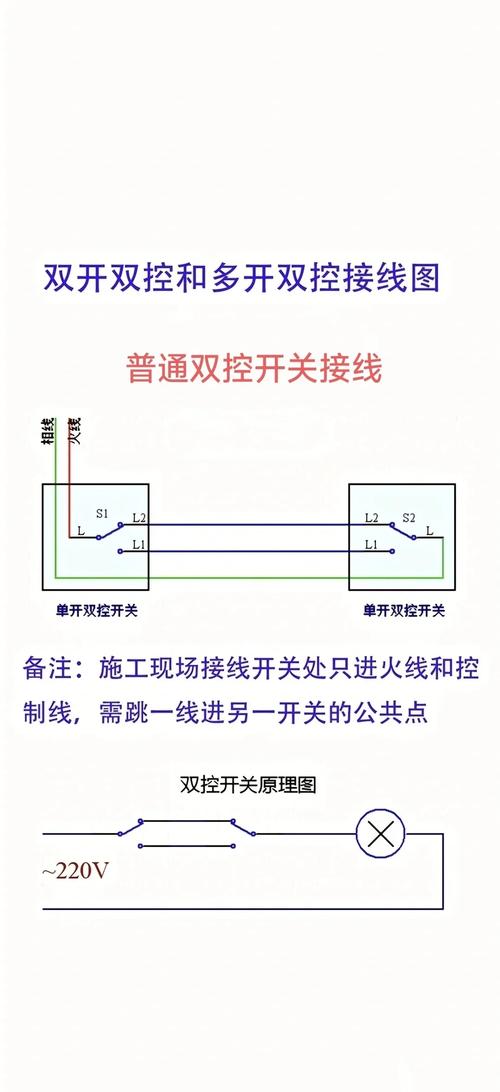 电子双控开关配对方法