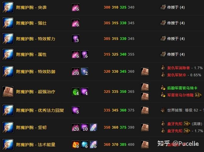 魔兽世界怀旧服护腕只能附魔智力吗